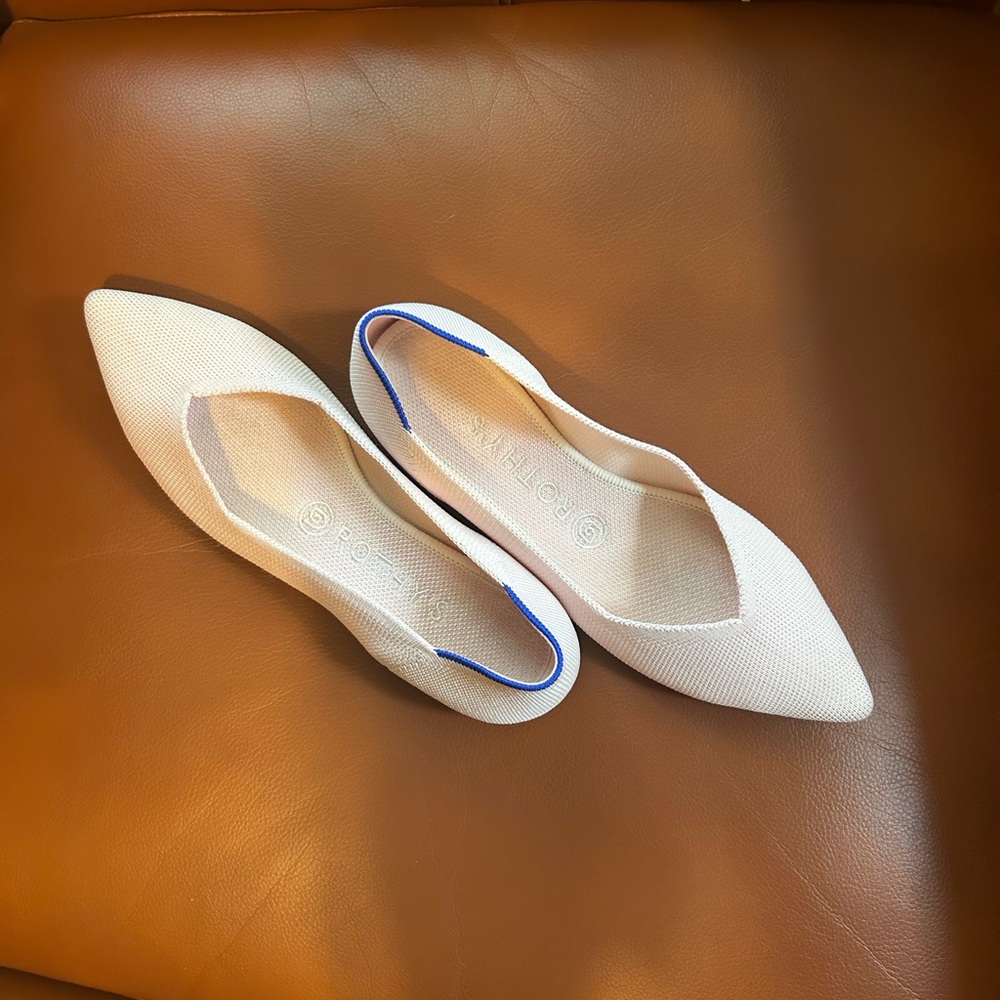Rothy’s The Point Light Beige Women's Flats